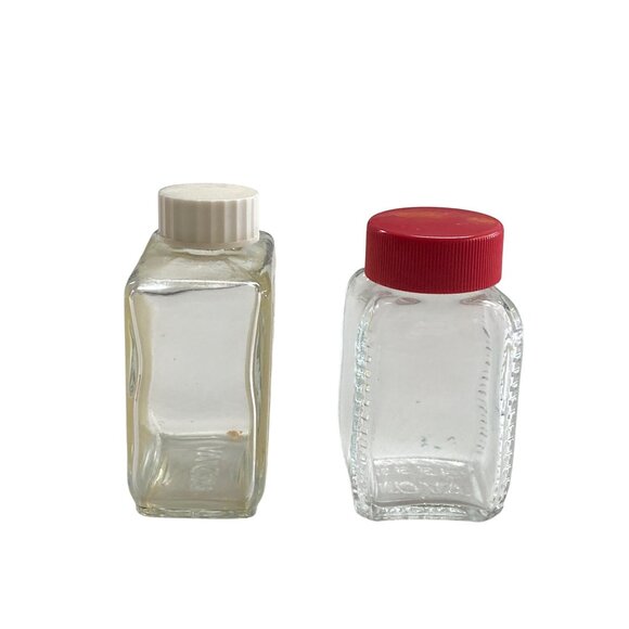 Vintage Avon Oily Polish Remover Glass Bottles Set - Picture 6 of 6